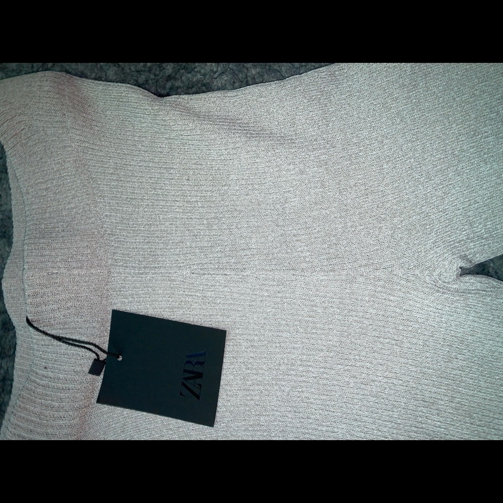 NWT Grey Ribbed ZARA Biker Shorts